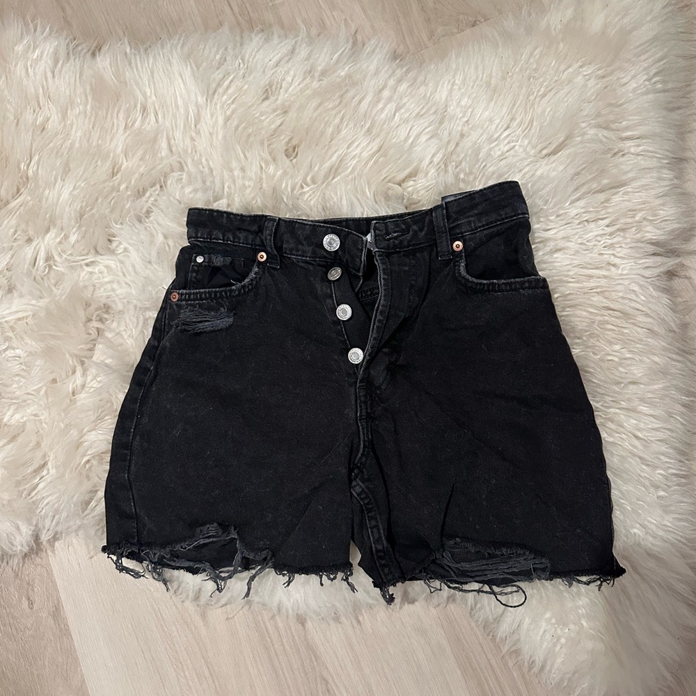 H&M Black Jean Shorts